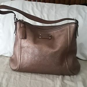 Final /kate Spade Bronze leather bag MAKE OFFERS